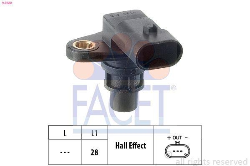 FACET Sensor, Nockenwellenposition Made in Italy - OE Equivalent