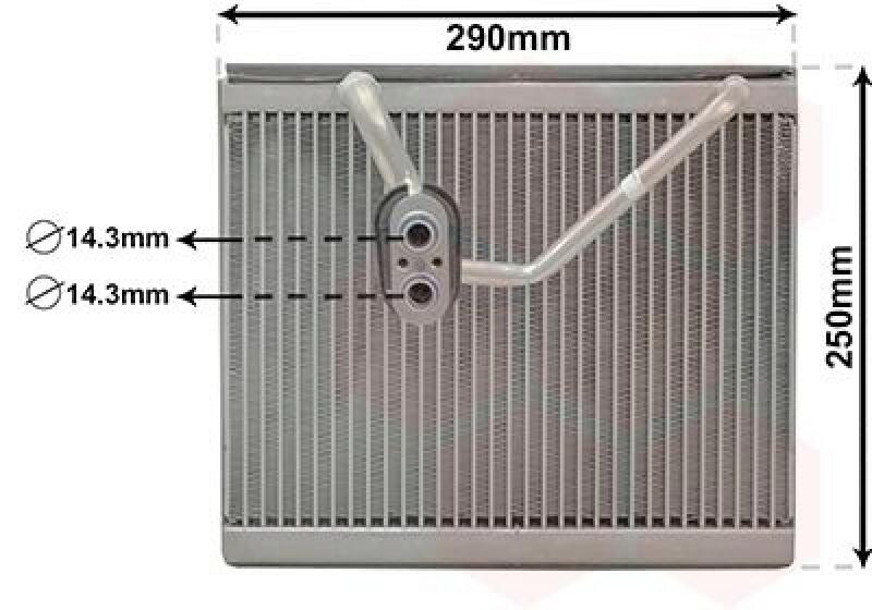 VAN WEZEL Verdampfer, Klimaanlage 8201V702