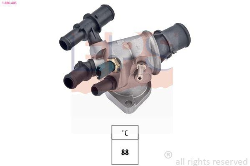 EPS Thermostat für Kühlmittel / Kühlerthermostat Made in Italy - OE Equivalent