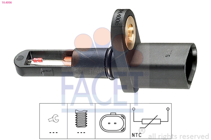 FACET Sensor, intake air temperature Made in Italy - OE Equivalent