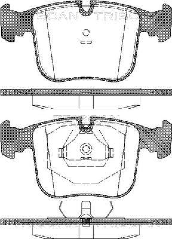 TRISCAN Bremsbelagsatz, Scheibenbremse 8110 11012