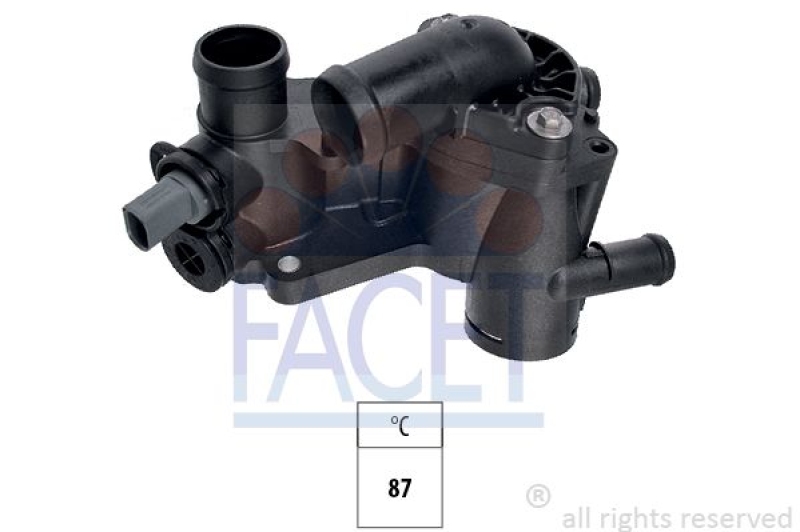 FACET Thermostat, coolant Made in Italy - OE Equivalent