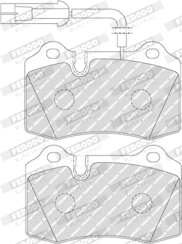 FERODO RACING Bremsbelagsatz, Scheibenbremse