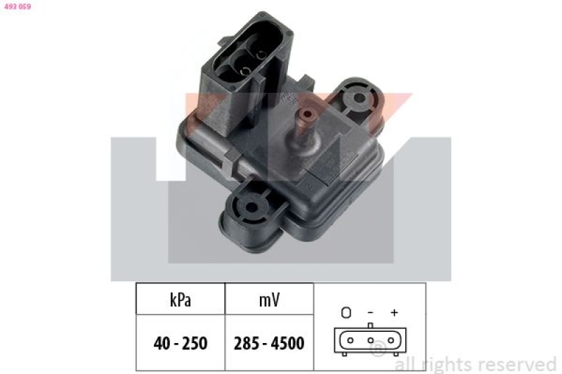 KW Luftdrucksensor, Höhenanpassung Made in Italy - OE Equivalent