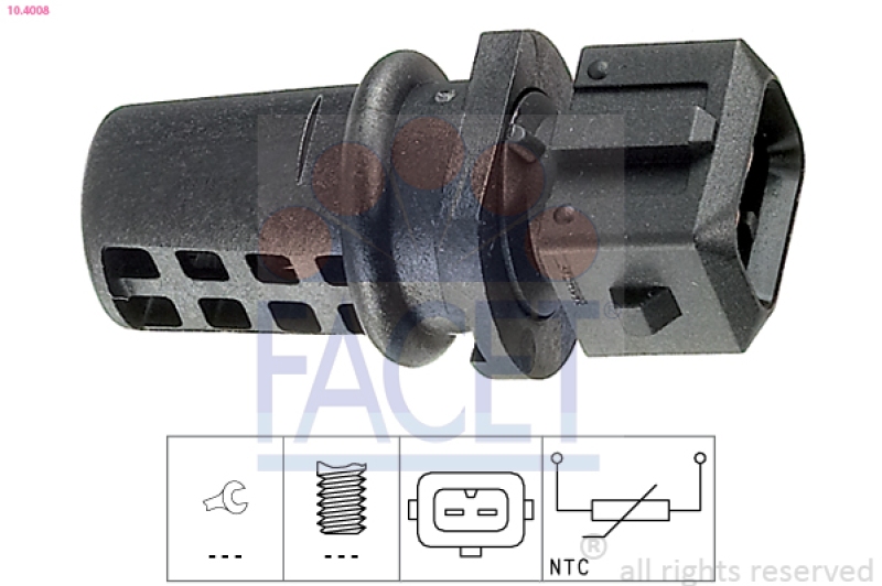 FACET Sensor, intake air temperature Made in Italy - OE Equivalent