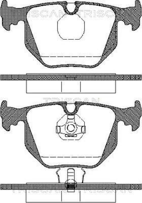 TRISCAN Brake Pad Set, disc brake
