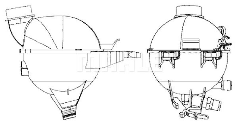 MAHLE Ausgleichsbeh&auml;lter, K&uuml;hlmittel BEHR CRT 17 000S