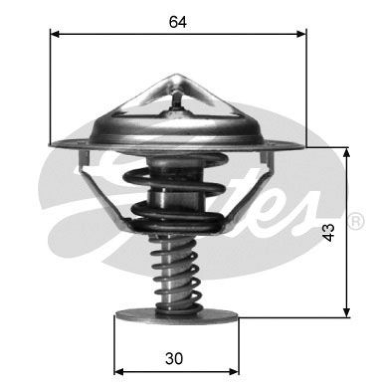 GATES Thermostat, coolant