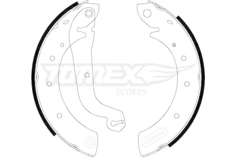 TOMEX Brakes Brake Shoe Set