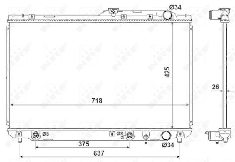 NRF Radiator, engine cooling