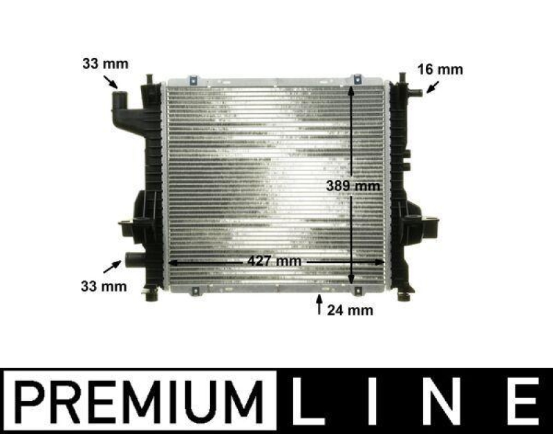 MAHLE Radiator, engine cooling BEHR *** PREMIUM LINE ***