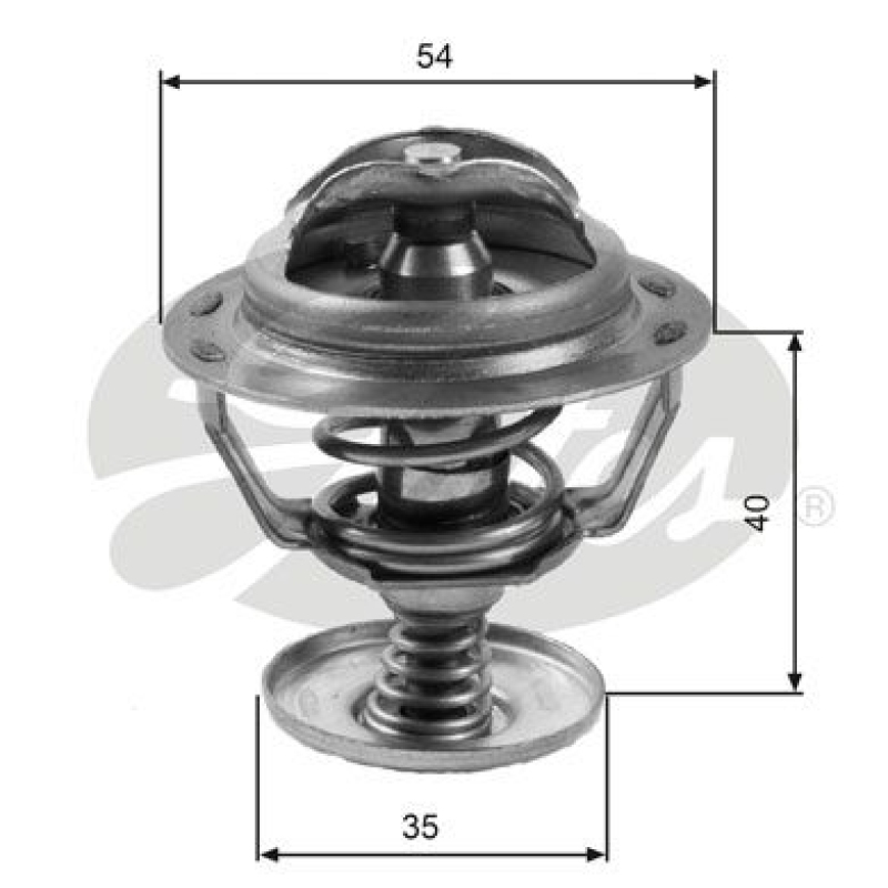 GATES Thermostat für Kühlmittel / Kühlerthermostat