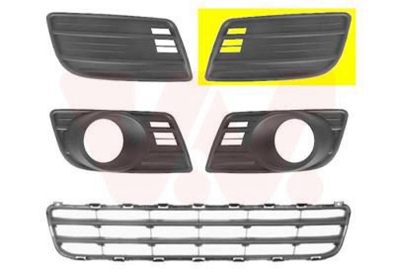 VAN WEZEL L&uuml;ftungsgitter, Sto&szlig;f&auml;nger ** Equipart ** 5225591