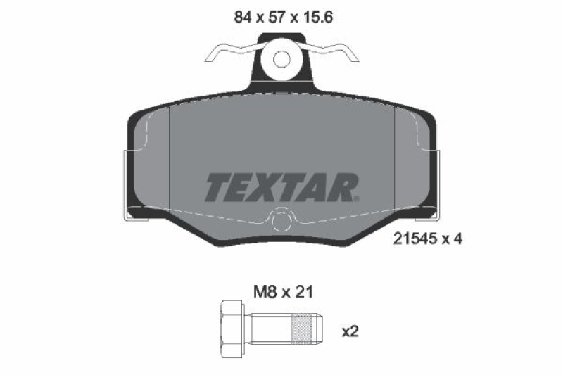 TEXTAR Bremsbelagsatz, Scheibenbremse Q+ 2154501