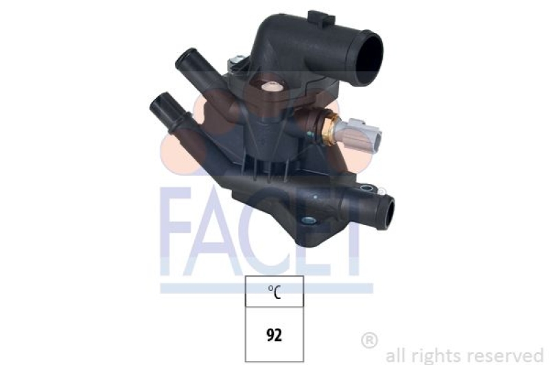 FACET Thermostat, coolant Made in Italy - OE Equivalent