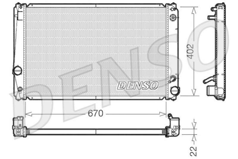 DENSO Radiator, engine cooling