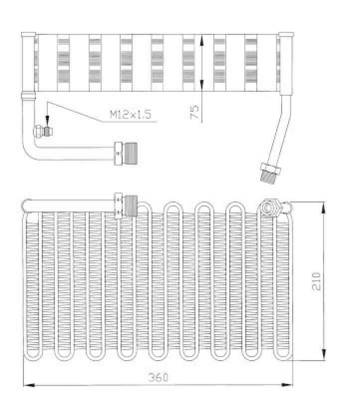 NRF Evaporator, air conditioning