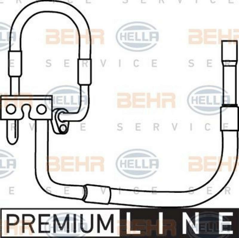 HELLA Hochdruck-/Niederdruckleitung, Klimaanlage BEHR HELLA SERVICE *** PREMIUM LINE ***