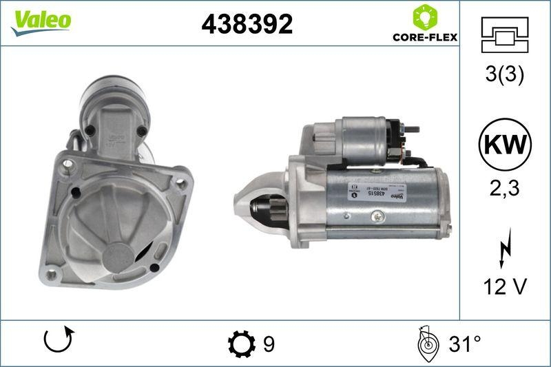 VALEO Starter VALEO CORE-FLEX