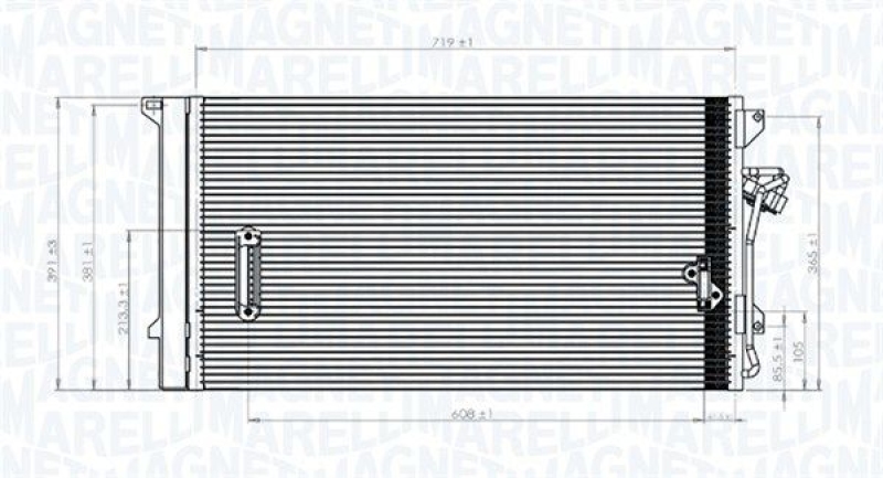 MAGNETI MARELLI Condenser, air conditioning