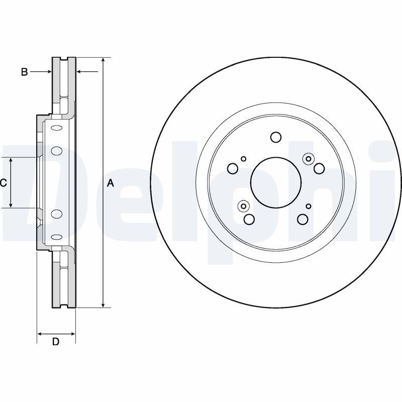 2x DELPHI Bremsscheibe