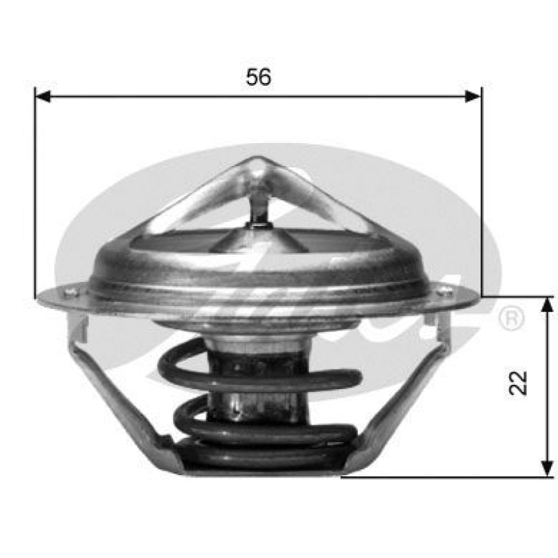 GATES Thermostat für Kühlmittel / Kühlerthermostat