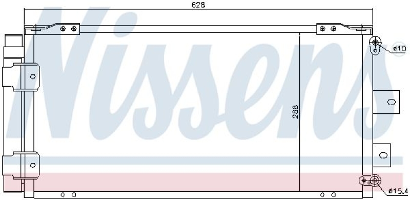 NISSENS Kondensator, Klimaanlage