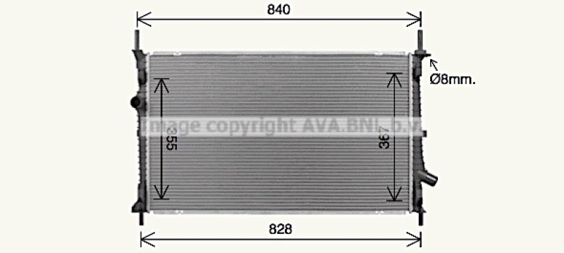 AVA QUALITY COOLING Kühler, Motorkühlung