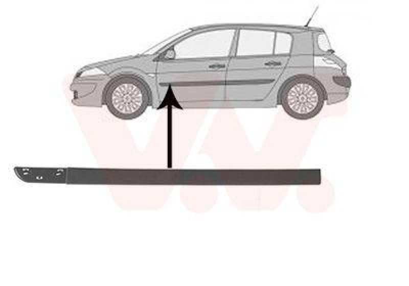 VAN WEZEL Zier-/Schutzleiste, T&uuml;r ** Equipart **