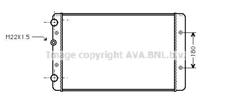 AVA QUALITY COOLING Radiator, engine cooling