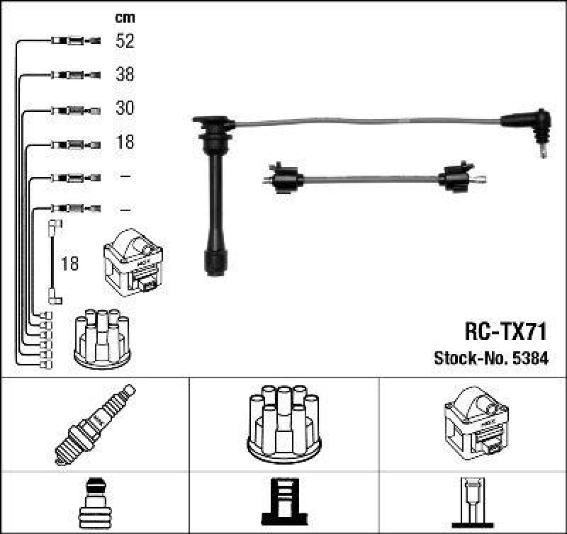 NGK Ignition Cable Kit