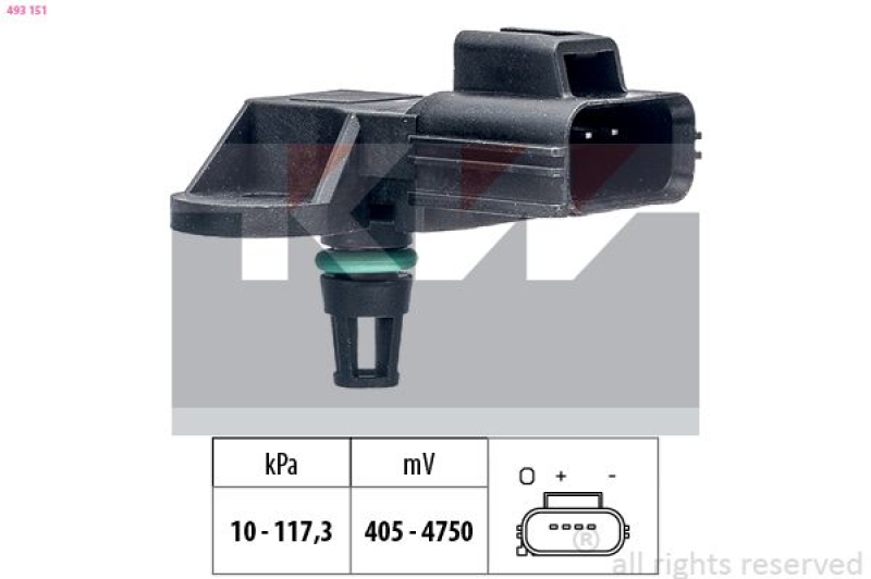 KW Luftdrucksensor, Höhenanpassung Made in Italy - OE Equivalent