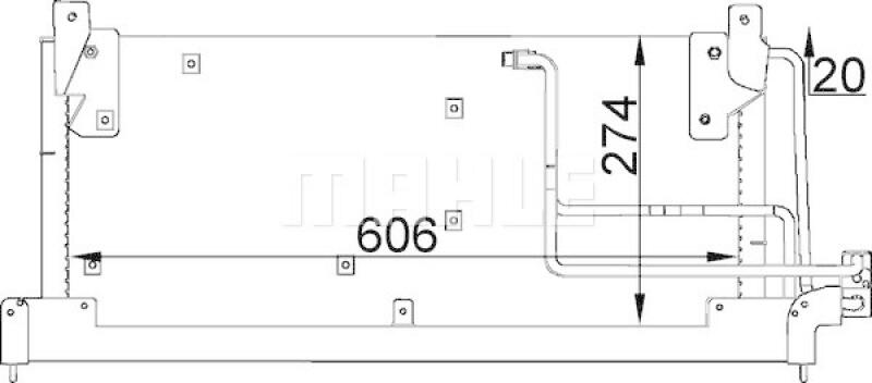 MAHLE Kondensator, Klimaanlage BEHR