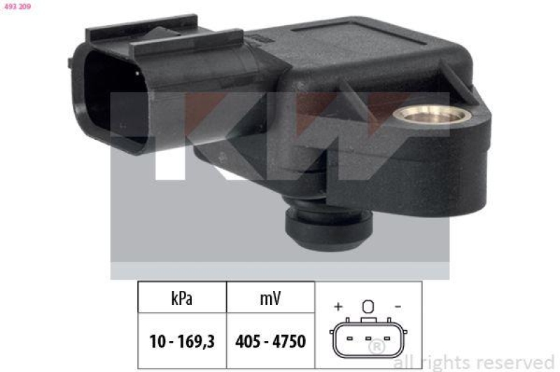 KW Luftdrucksensor, Höhenanpassung Made in Italy - OE Equivalent