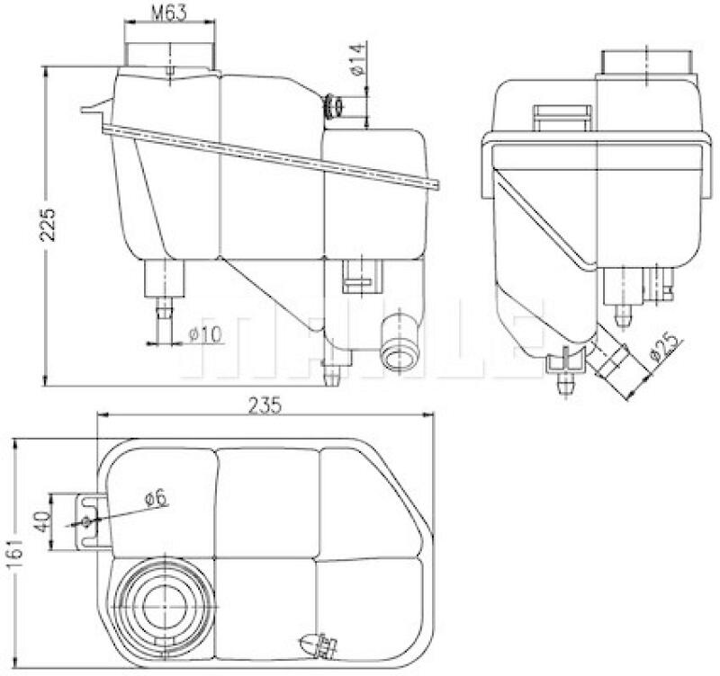 MAHLE Ausgleichsbehälter, Kühlmittel BEHR