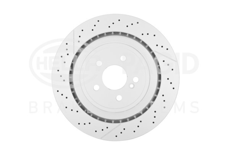 2x HELLA Brake Disc PRO High Carbon