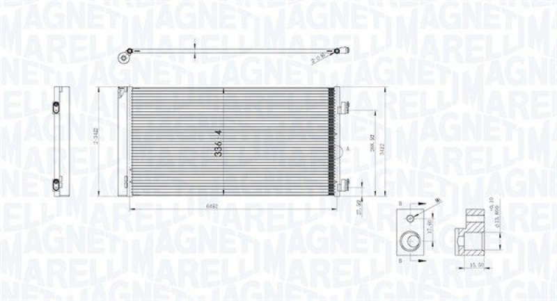 MAGNETI MARELLI Kondensator, Klimaanlage