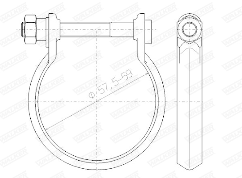 WALKER Klemmstück, Abgasanlage