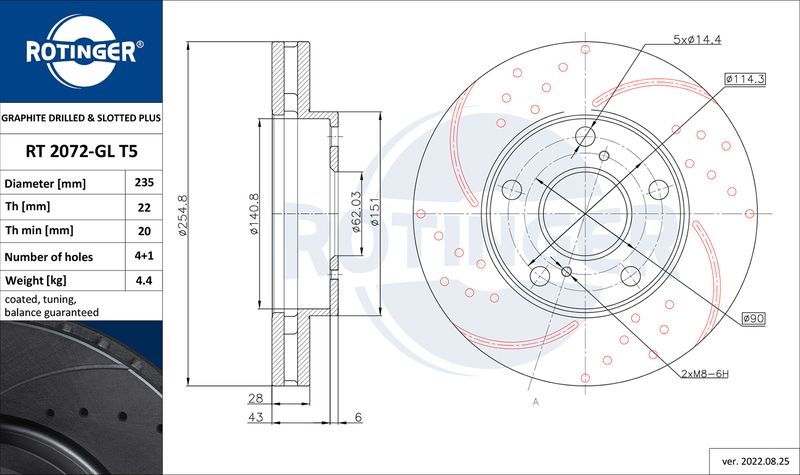 2x ROTINGER Bremsscheibe