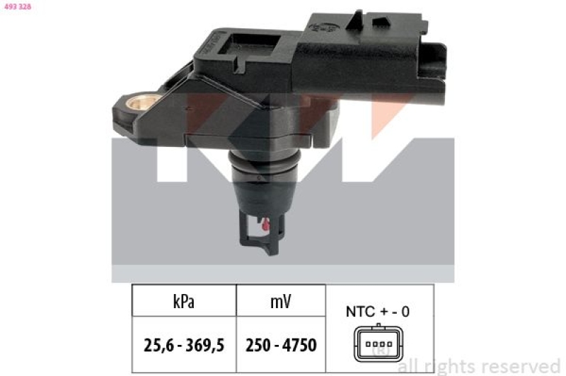 KW Luftdrucksensor, Höhenanpassung Made in Italy - OE Equivalent
