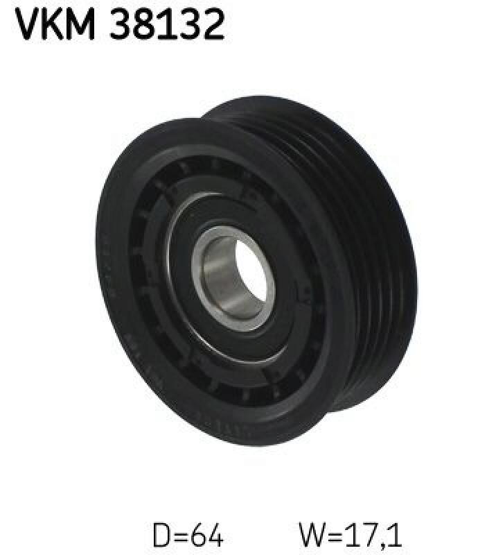 SKF Deflection/Guide Pulley, V-ribbed belt