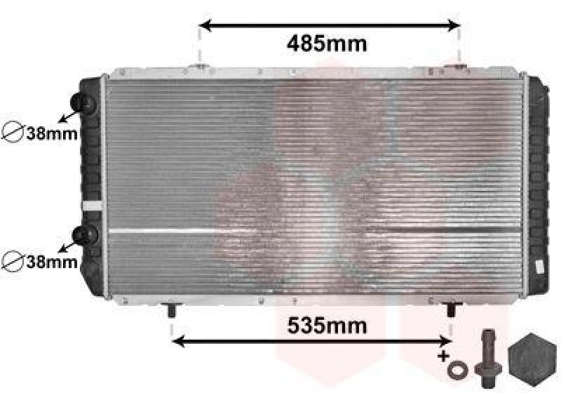 VAN WEZEL Radiator, engine cooling *** IR PLUS ***