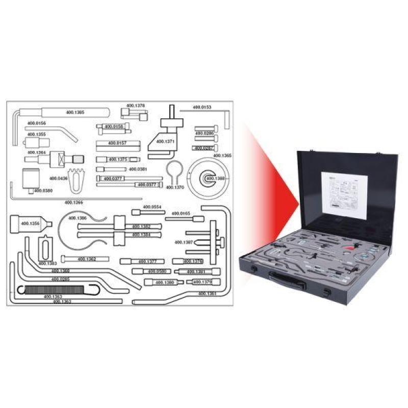 KS TOOLS Adjustment Tool Set, valve timing