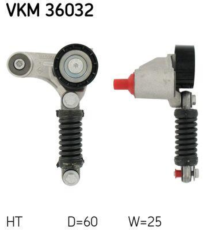 SKF Riemenspanner, Keilrippenriemen