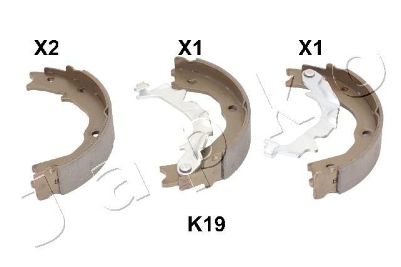 JAPKO Brake Shoe Set, parking brake