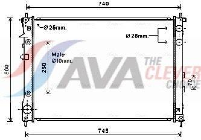 AVA QUALITY COOLING K&uuml;hler, Motork&uuml;hlung