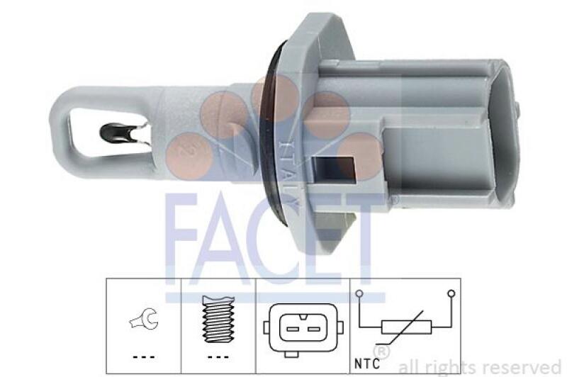 FACET Sensor, Ansauglufttemperatur Made in Italy - OE Equivalent