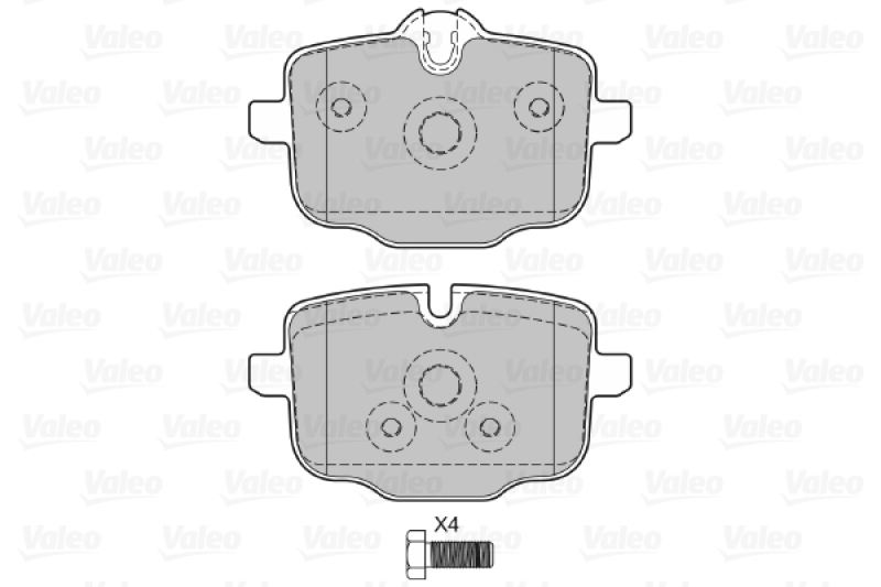 VALEO Brake Pad Set, disc brake