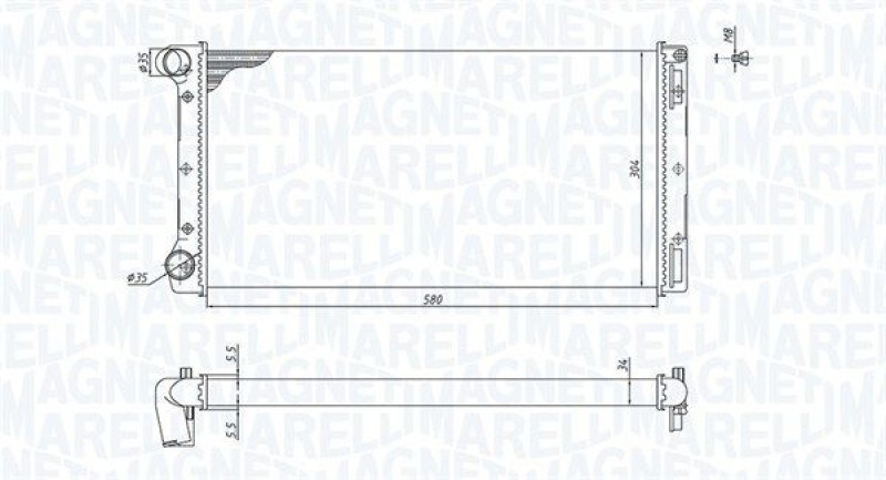 MAGNETI MARELLI Kühler, Motorkühlung