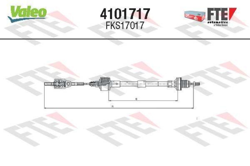 VALEO Clutch Cable FTE CLUTCH ACTUATION